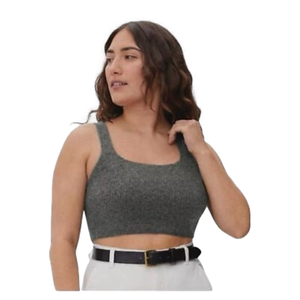 Everlane Women’s NWT Cozy Stretch Tank heathered grey wool